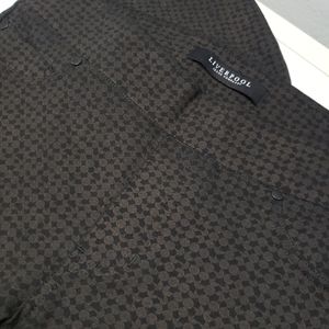 Liverpool Jeans Skinny Leg Dress Pant Brown Black